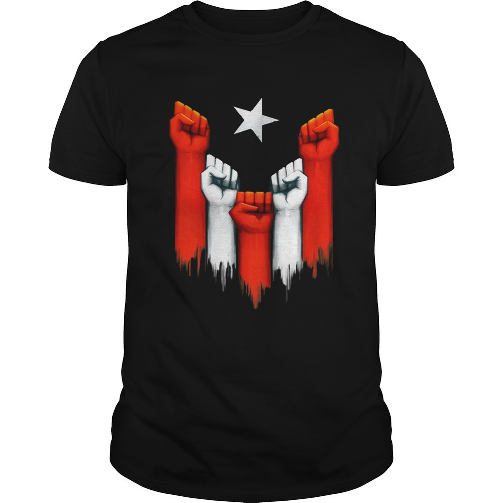 Nice Puerto Rico Power Of The People United Fist Shirt